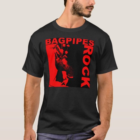 Bagpipe-T-shirt T-shirt (Voorkant)
