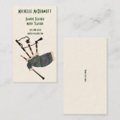 Bagpipe Teacher Visitekaartje (Voorkant / Achterkant)