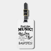 Bagpipe voelt de muziek bagagelabel (Voorkant verticaal)