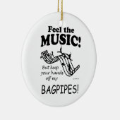 Bagpipe voelt de muziek keramisch ornament (Rechts)