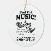 Bagpipe voelt de muziek keramisch ornament (Links)