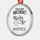 Bagpipe voelt de muziek metalen ornament (Links)