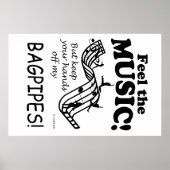 Bagpipe voelt de muziek poster (Voorkant)