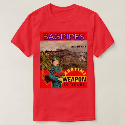 Bagpipe Weapon of War 4 T-shirt (Design voorkant)