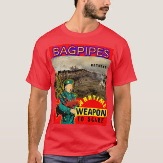 Bagpipe Weapon of War 4 T-shirt