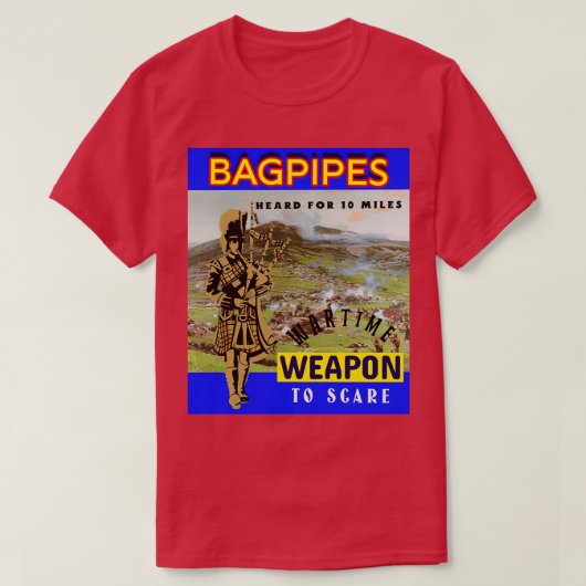Bagpipe Weapon of War 6 T-shirt (Design voorkant)