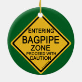 Bagpipe Zone Keramisch Ornament (Achterkant)