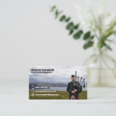 Bagpiper & Bagpiper School Visitekaartje (Staand voorkant)