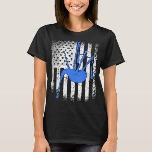 Bagpiper Bagpiping Kilt Scottish Blow Bagpipe 1 T-shirt