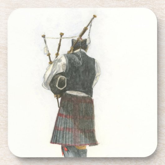 Bagpiper Bier Onderzetter (Voorkant)