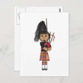 Bagpiper Briefkaart (Voorkant / Achterkant)