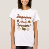 Bagpiper Chocolate T-shirt (Voorkant)