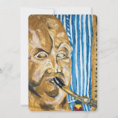 Bagpiper Feestdagenkaart (Voorkant)