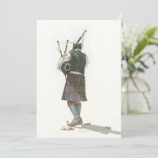 Bagpiper Flat-kaarten Kaart (Staand voorkant)