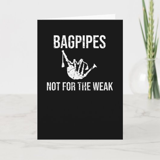 Bagpiper Gifts Bagpipe Scottish Bagpipe Lover Kaart (Voorkant)