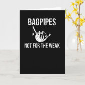 Bagpiper Gifts Bagpipe Scottish Bagpipe Lover Kaart (Gele Bloem)