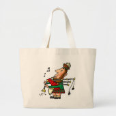 Bagpiper Grote Tote Bag (Voorkant)