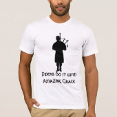 Bagpiper-Humor T-shirt (Voorkant)