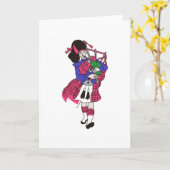 Bagpiper Kaart (Gele Bloem)