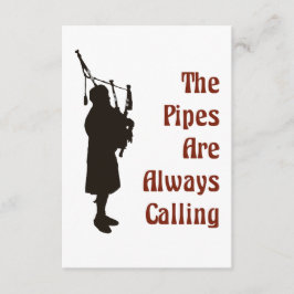 Bagpiper-Kaart - de pijpleidingen bellen altijd