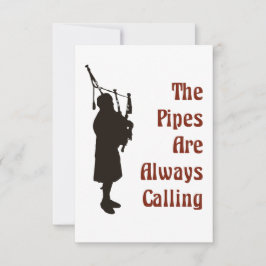 Bagpiper-Kaart - de pijpleidingen bellen altijd