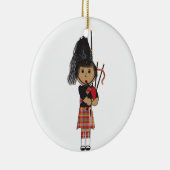 Bagpiper Keramisch Ornament (Rechts)