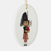 Bagpiper Keramisch Ornament (Rechts)