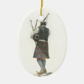Bagpiper Keramisch Ornament (Voorkant)