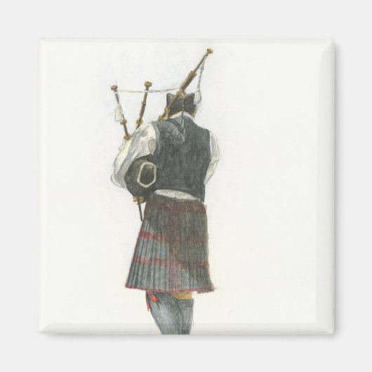 Bagpiper Magneet (Voorkant)