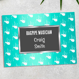 Bagpiper Musician Visitekaartje