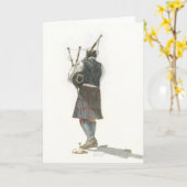 Bagpiper op Beach Kaart (Gele Bloem)