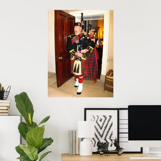 Bagpiper Poster (Thuiskantoor)