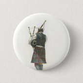 Bagpiper Ronde Button 5,7 Cm (Voorkant)