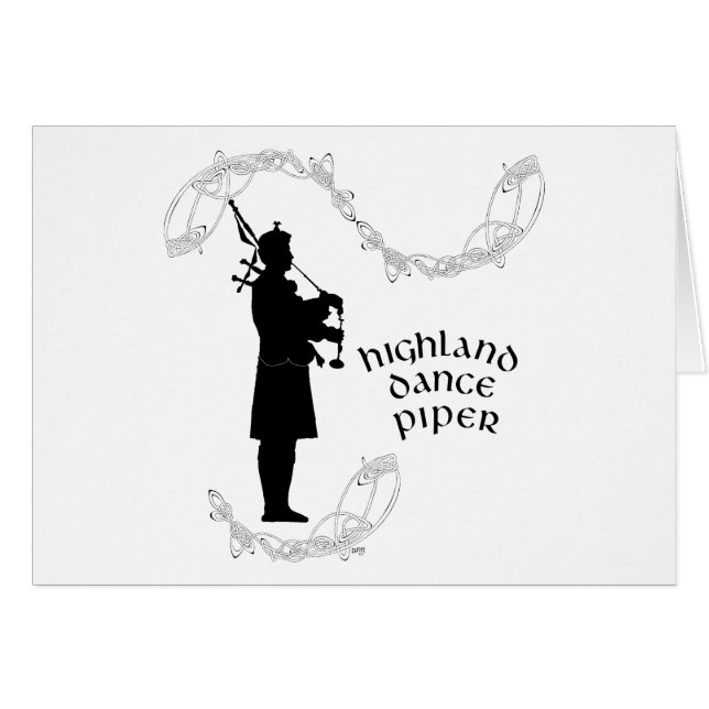 Bagpiper Silhouette (Voorkant Horizontaal)