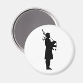 Bagpiper Silhouette Magneet (Voorkant / Achterkant)