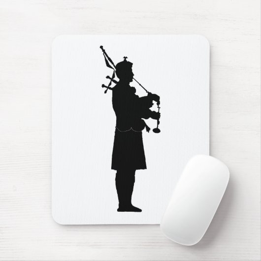 Bagpiper Silhouette Muismat (Met muis)