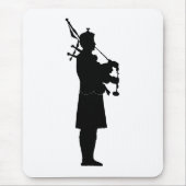 Bagpiper Silhouette Muismat (Voorkant)