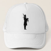 Bagpiper Silhouette Trucker Pet (Voorkant)