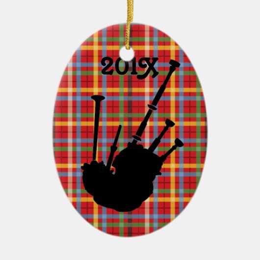 Bagpiper Specialized Bagpipe Pset Music Ornament (Voorkant)