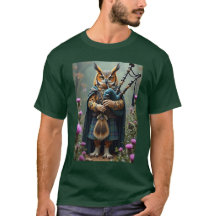 Bagpiper Uil T-shirt