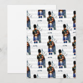 Bagpiper Vakantie Kaart (Voorkant / Achterkant)