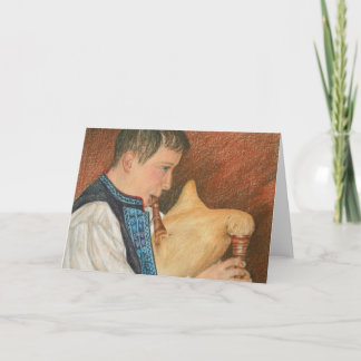 Bagpiper van Gajde Feestdagen Kaart