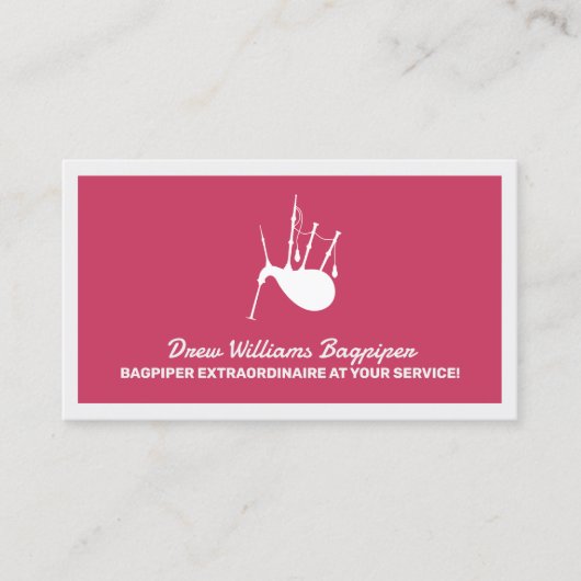 Bagpiper Visitekaartje (Voorkant)