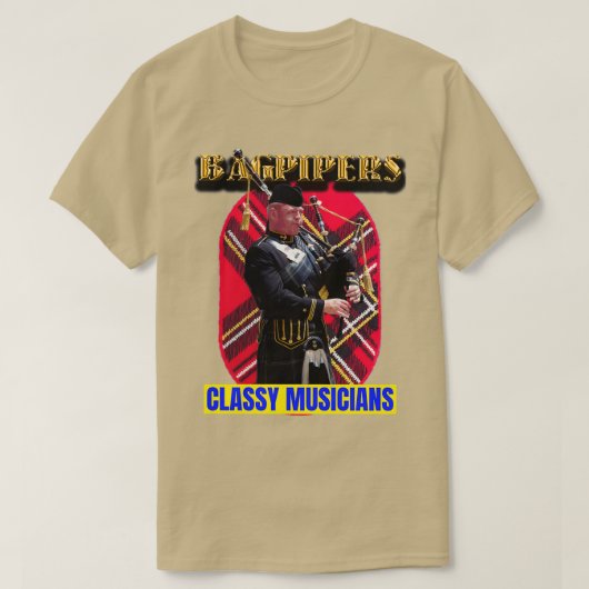Bagpipers Classy Musicians 15 T-shirt (Design voorkant)