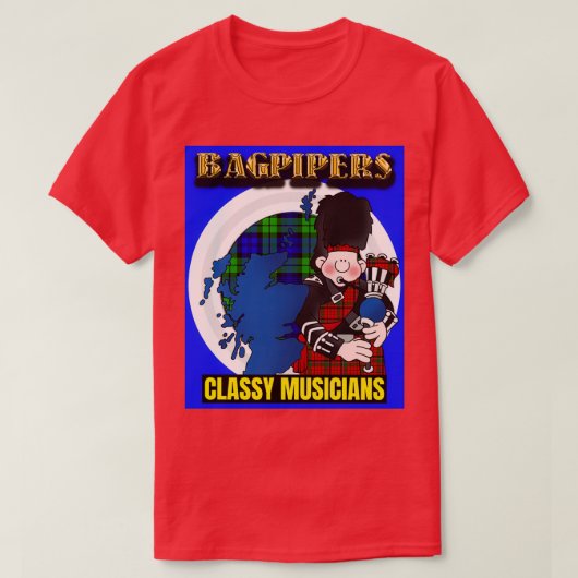 Bagpipers Classy Musicians 8 T-shirt (Design voorkant)