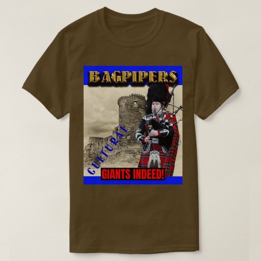 Bagpipers Culturele Giants 3 T-shirt (Design voorkant)
