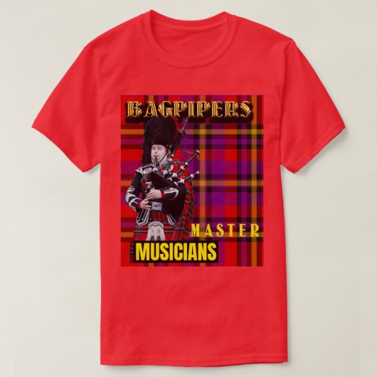 Bagpipers Master Musicians 6 T-shirt (Design voorkant)