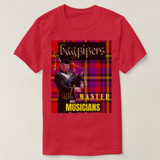 Bagpipers Master Musicians 8 T-shirt (Design voorkant)