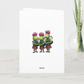 Bagpipers voor Burns Supper Schots Wenskaart Feestdagen Kaart (Achterkant)