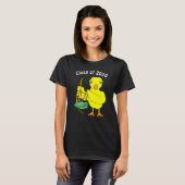 Bagpipes Chick Afstuderen T-shirt (Voorkant volledig)